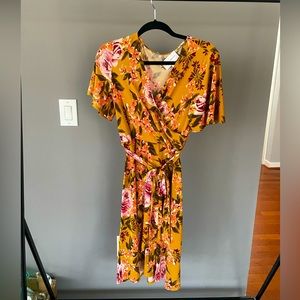 Faux wrap dress